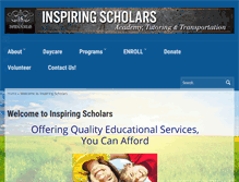 Tablet Screenshot of inspiringscholars.org